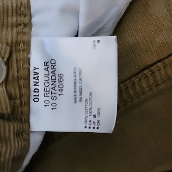Gently Loved corduroy pants light brown in color size 10 regular by Old Navy - Picture 11 of 11
